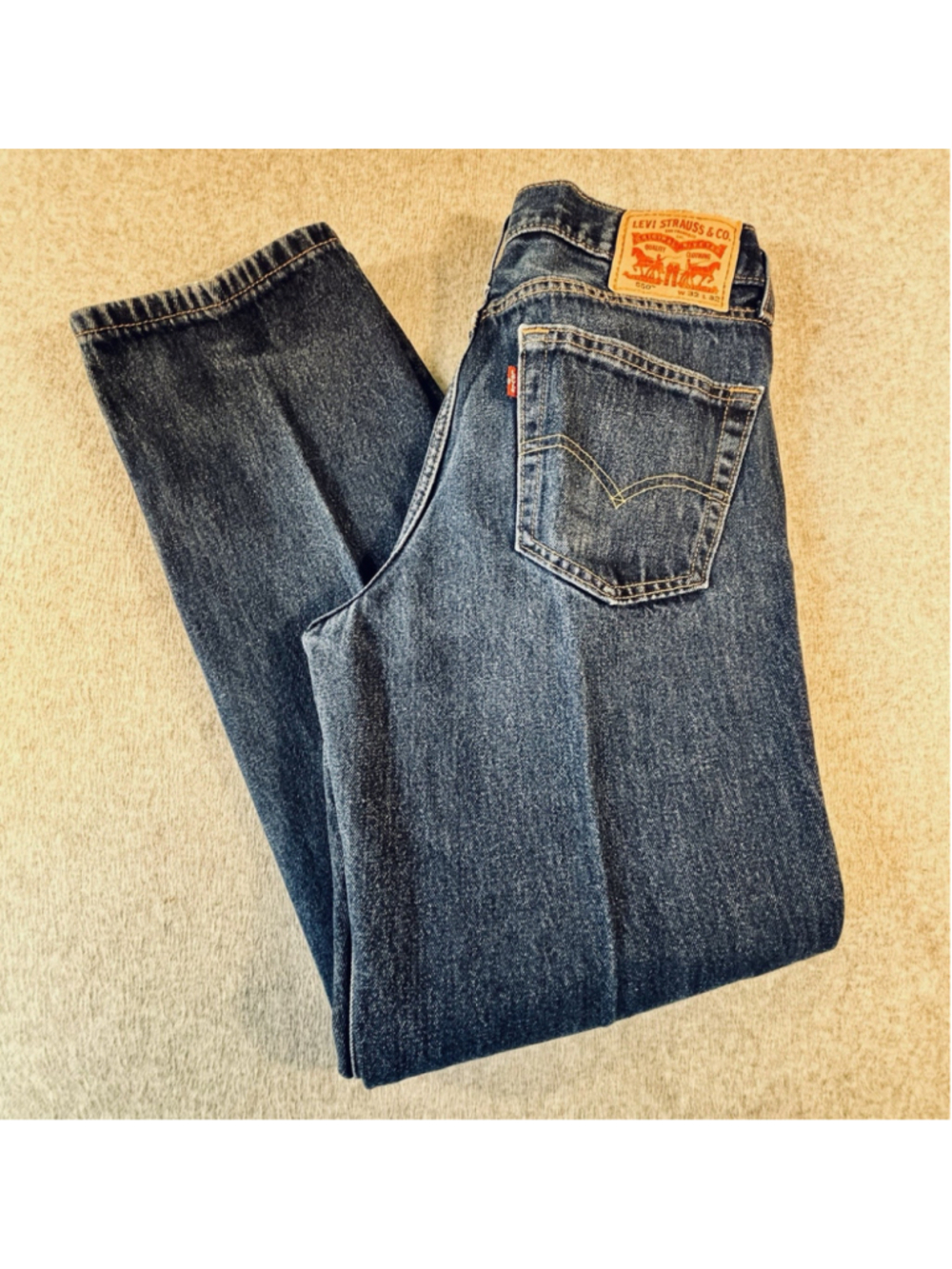 Levi’s 550 Men’s Jeans 32x32 Relaxed Fit Tapered Leg Dark Wash Denim